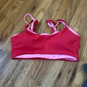 Red and Pink  Buffbunny sports bra